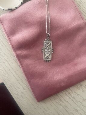 Freda Rothman up cycle Crystal Pendant Necklace